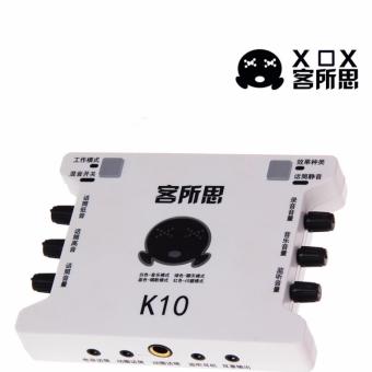 Card sound hát karaoke cắm ngoài USB - XOX K10 (Đen)  