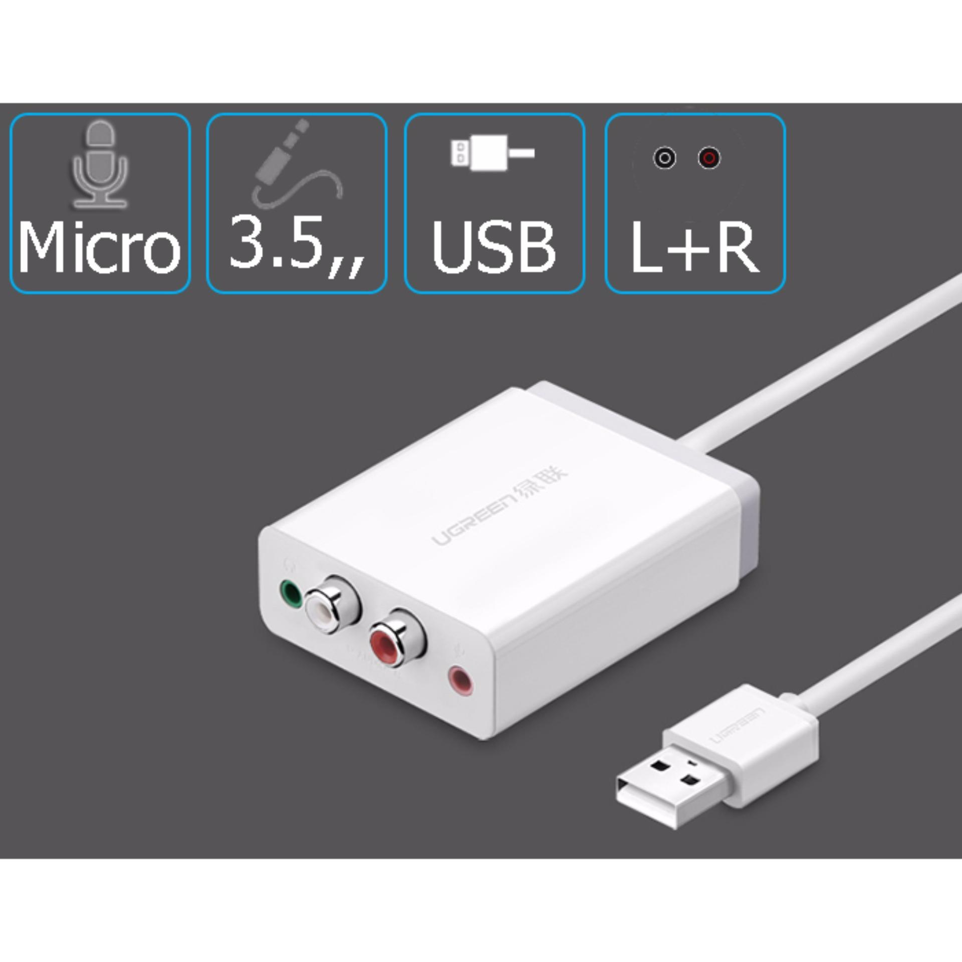 Card Sound | USB Sound Ugreen 30521 | USB sang AV | 3.mm