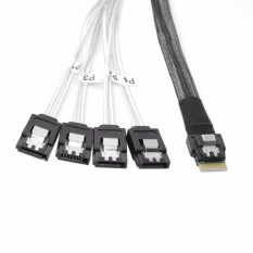 CHENYANG Slim Line SAS 4.0 SFF-8654 4i 38pin Host to 4 SATA 7pin Target Hard Disk Fanout Raid Cable 50cm – intl   Giá Bao Nhiêu Tại ChenYang