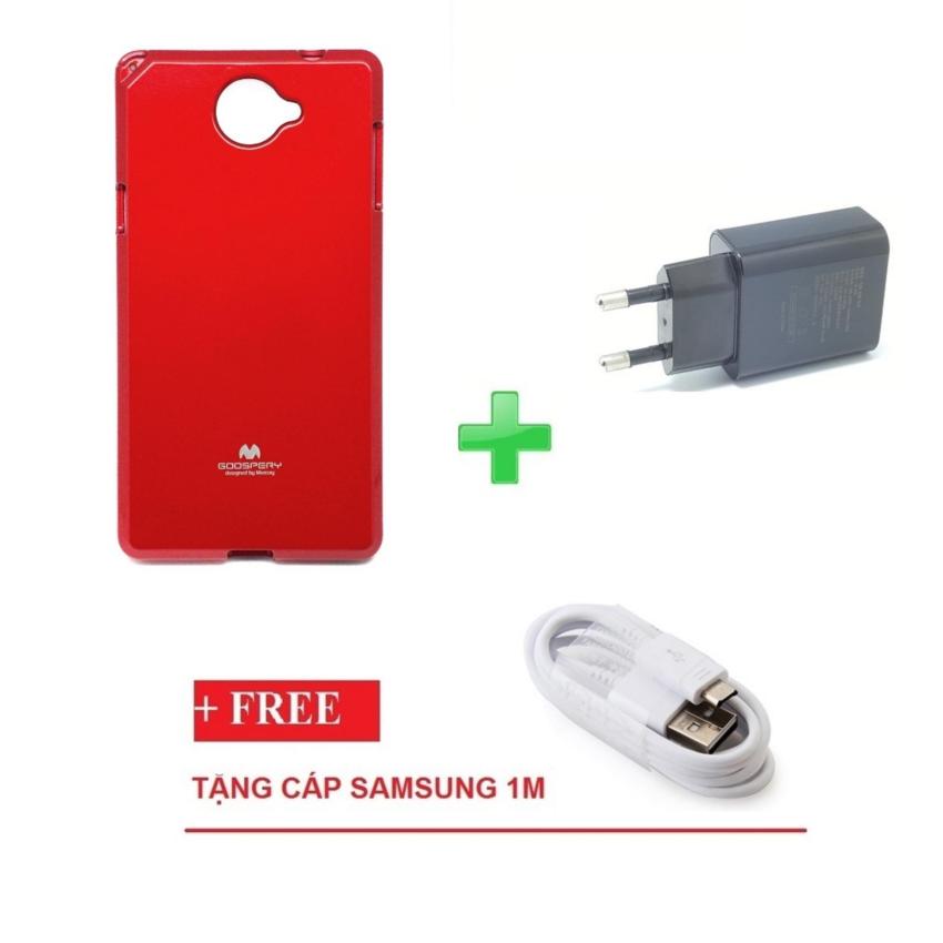 Hình ảnh Combo Ốp lưng Mercury A910 + Sạc nhanh hai cổng Sky Vega tặng Cáp Micro USB