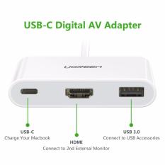 Bảng Giá Cổng chuyển Ugreen USB Type C 3.1 sang USB 3.0 và HDMI Macbook (30377)  