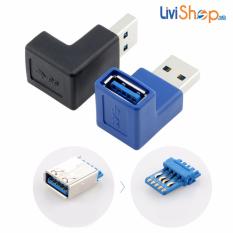 Đầu nối cổng USB 3.0 chữ L (góc 90 độ) hỗ trợ truyền dữ liệu tốc độ cao  – chất lượng