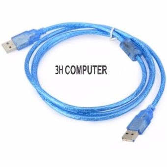 DÂY 2 ĐẦU USB 2.0 ĐẦU ĐỰC 1,5M CHỐNG NHIỄU ( màu xanh )  