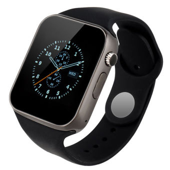 Đồng hồ Thông minh Smart Watch A1 Version cải tiến (Viền Đen Dây Đen)  