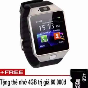 Đồng hồ thông minh smartwatch Wi-Watch M9 (Bạc) free thẻ nhớ 4Gb  