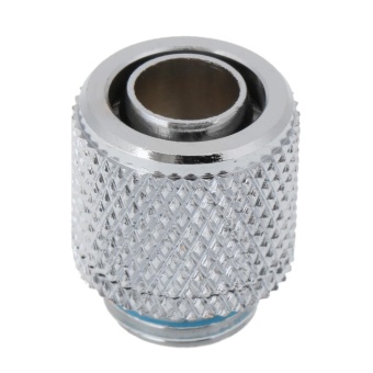 G1/4 External Fitting Thread for 9.5 X 12.7 mm PC Water Cooling System Tube(Silver)-Flat - intl  