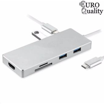 Hub chia cổng usb type c dành cho Macbook 7 in 1 Cao cấp  