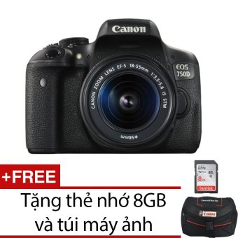 Lê Bảo Minh – Máy ảnh Canon EOS 750D 24.2MP Wifi vớiLenskit18-55mmF3.5-5.6 IS STM (Đen)  