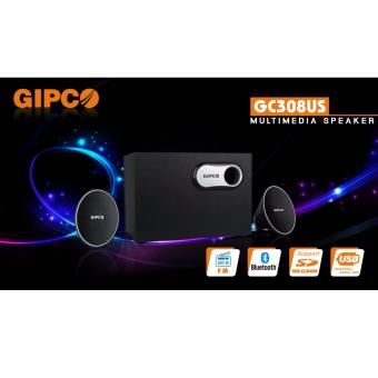 Loa máy tính Gipco GC308US hỗ trợ thẻ nhớ, FM/Bluetooth/USB công xuất cao 22W  