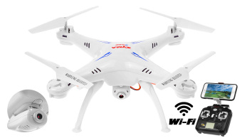 Máy bay điều khiển Quadcopter Drone Flycam SYMA X5SW FPV 2.4G 4 kênh có Camera Wifi truyền hình trực tiếp...