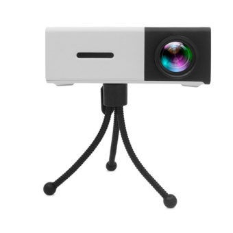 Máy chiếu mini thiết kế nhỏ gọn YG-300 Full HD (trắng đen)  