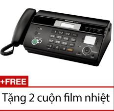 Máy fax nhiệt Panasonic KX FT987 (Đen) + Tặng 2 cuộn film nhiệt  chi phí thấp