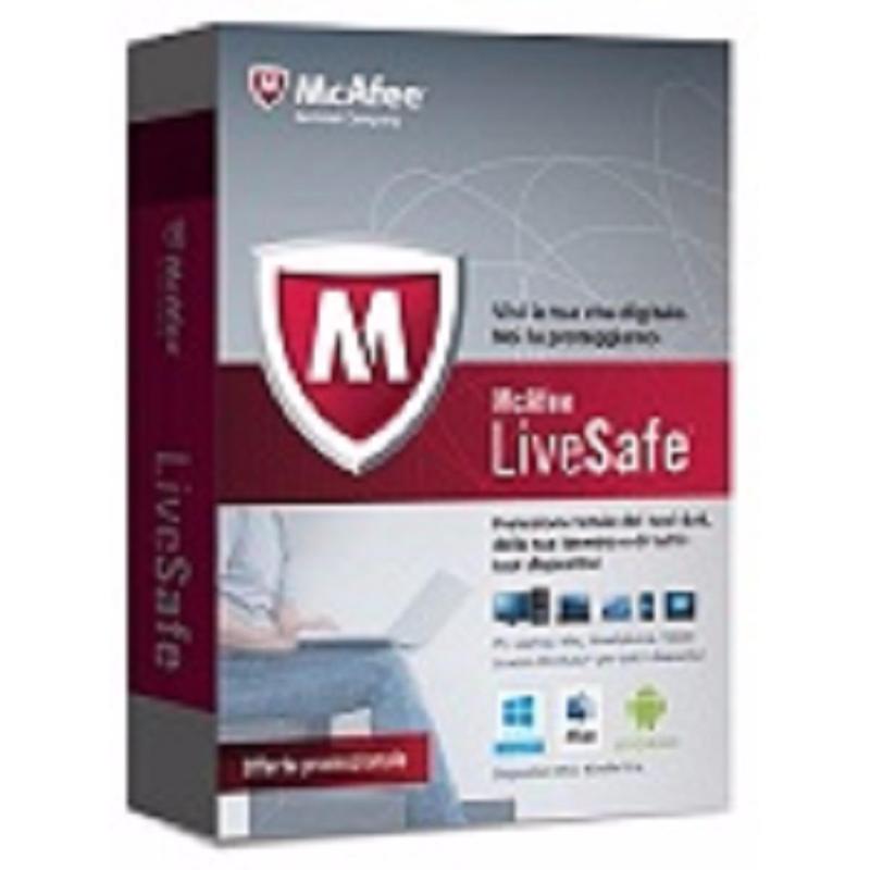 Bảng giá McAfee LiveSafe™ bản quyền 1 năm cho 1 user và 5 devices Phong