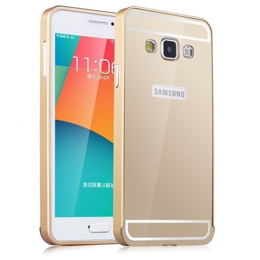 Hình ảnh Ốp lưng nguyên khối bóng cho Samsung Galaxy A5 (Vàng)
