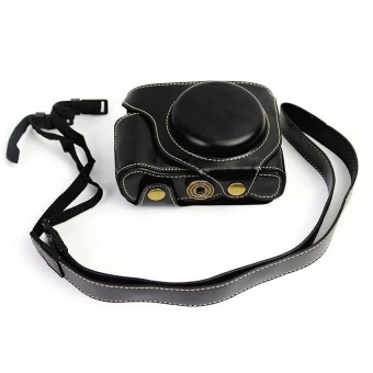 PU Leather Camera Case Bag Cover for Fujifilm X70 Black - intl