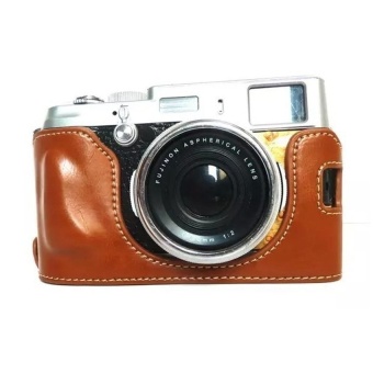 PU Leather Camera Case for FujifilmX100/x100s/x100m/x100t-A(Brown)-Intl - intl