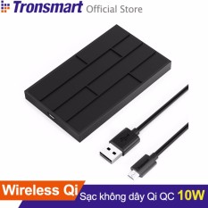 Bảng Báo Giá Sạc không dây TRONSMART WQ10 10w Quick Charge 2.0 cho iPhone 8 / 8 Plus / iPhone X / Android / Samsung – Hãng phân phối chính thức  