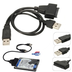 Mua SATA 7+15 Pin 22Pin to USB 2.0 Adapters Cable For 2.5HDD Laptop Hard Disk Drive – intl   ở đâu tốt?