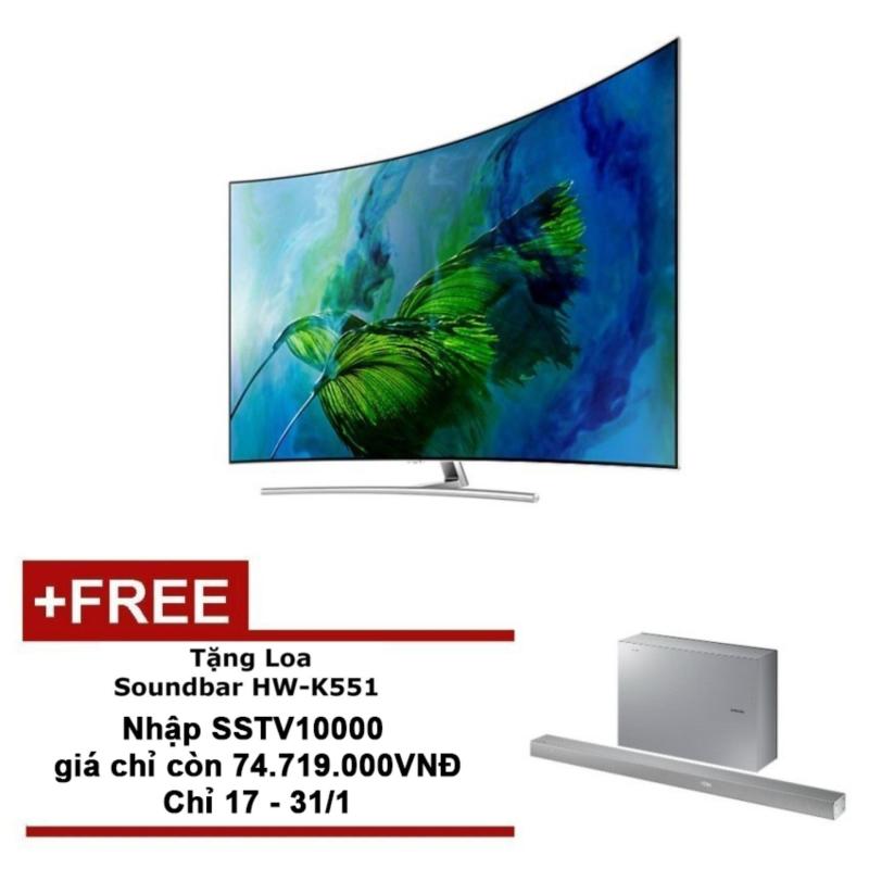 Smart TV QLED màn hình cong Samsung 65inch 4K – Model
QA65Q8CAMKXXV(Bạc) – Hãng phân phối chính thức + Tặng Loa Soundbar
HW-K551 chính hãng