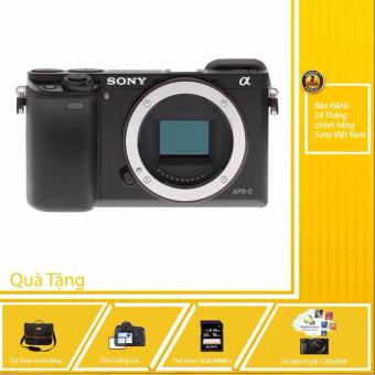 Sony A6000 24.3MP Body (Đen) + Hỗ trợ cài miễn phí gói App Collection + Túi Sony + Thẻ nhớ...