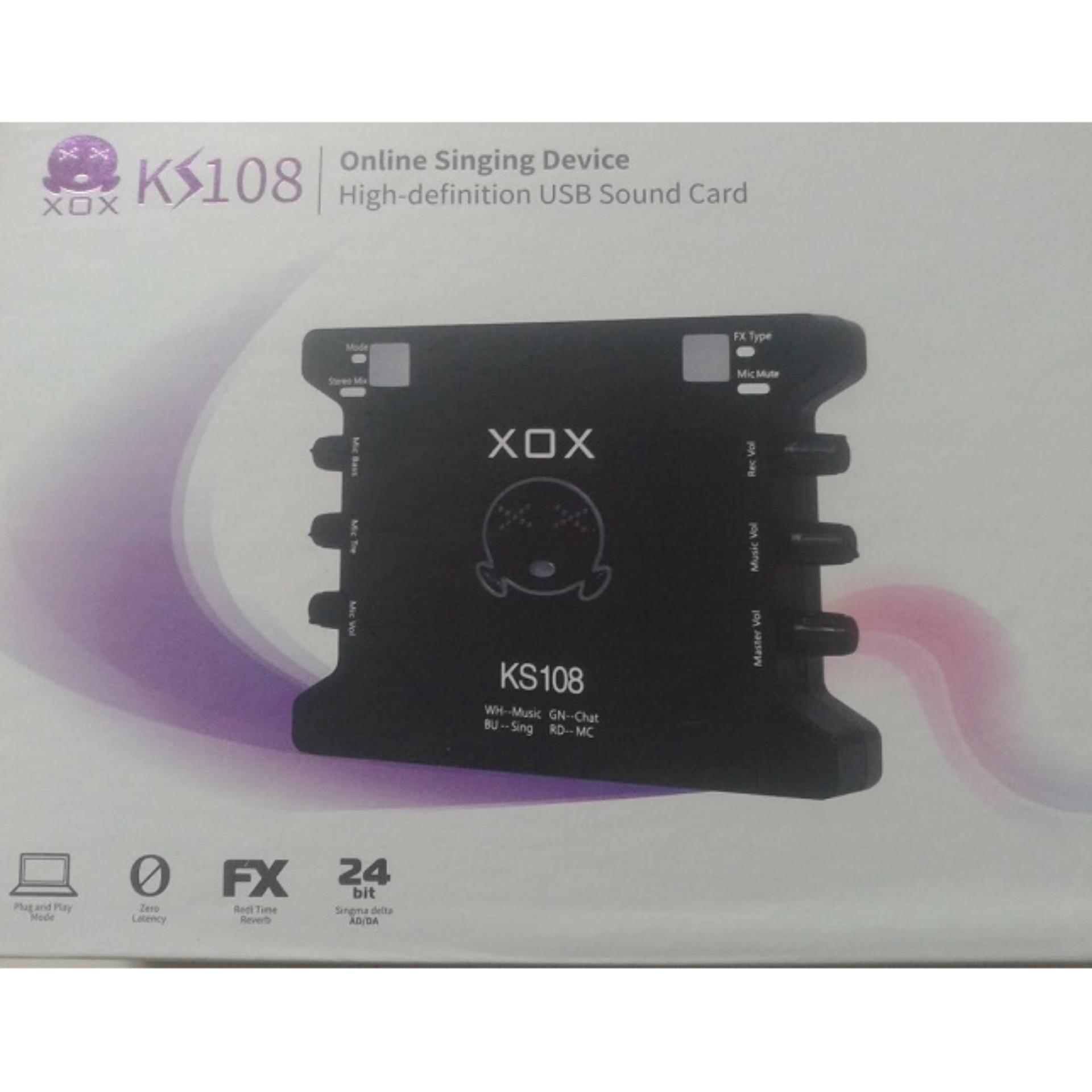 Sound Card Âm Thanh XOX K10 Phiên Bản Tiếng Anh XOX KS108