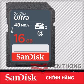 Thẻ nhớ Sandisk SD Ultra Class 10 48MB/s 16GB - Hãng Phân Phối Chính Thức  