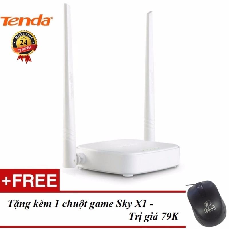Bảng giá Thiết bị phát sóng WIFI 2 anten tốc độ 300M TENDA N301 (Trắng) -
Tặng kèm 1 Chuột game có dây SKY X1 (Đen) Phong Vũ