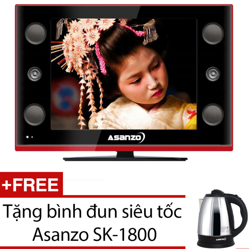 Bảng giá Tivi LCD Asanzo 18inch HD – Model 18K100US (Đen) + Tặng bìnhđunsiêu
tốc Asanzo SK-1800