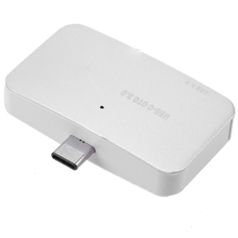 USB 3.0 Type C SD TF OTG High Speed Card Reader for Phone Laptop(Silver) - intl  