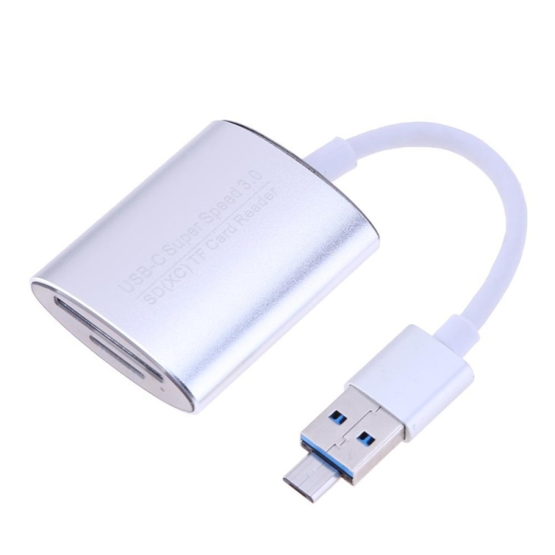 Bảng giá USB-C 3.0 SD(HC) SD XC MMC Micro SD High Speed Card Reader (Silver) - intl Phong Vũ