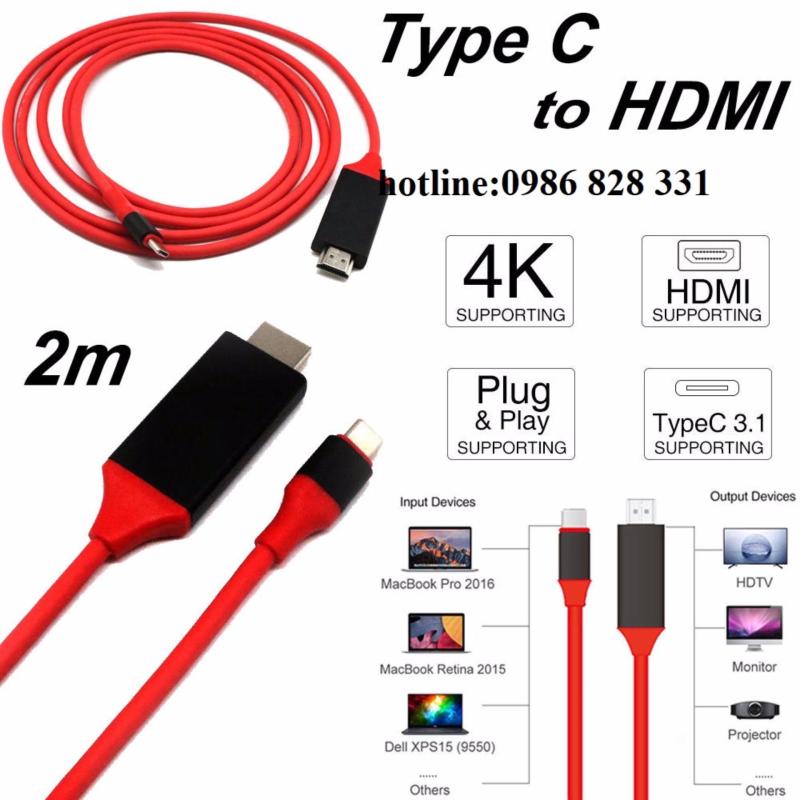 Bảng giá USB-C Type C USB 3.1 to HDMI 4k 2k cho galaxy s8 và smart phone Phong Vũ