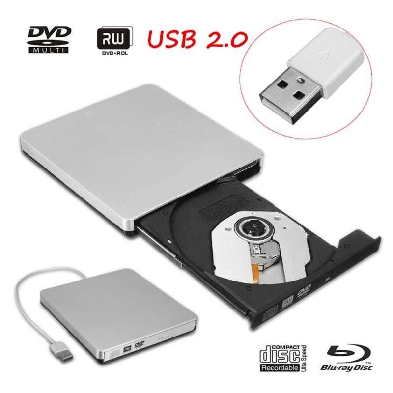 Bảng giá USB2.0 External DVD ROM Player Reader Combo CD-RW Burner Drive for PC Mac Laptop - intl Phong Vũ