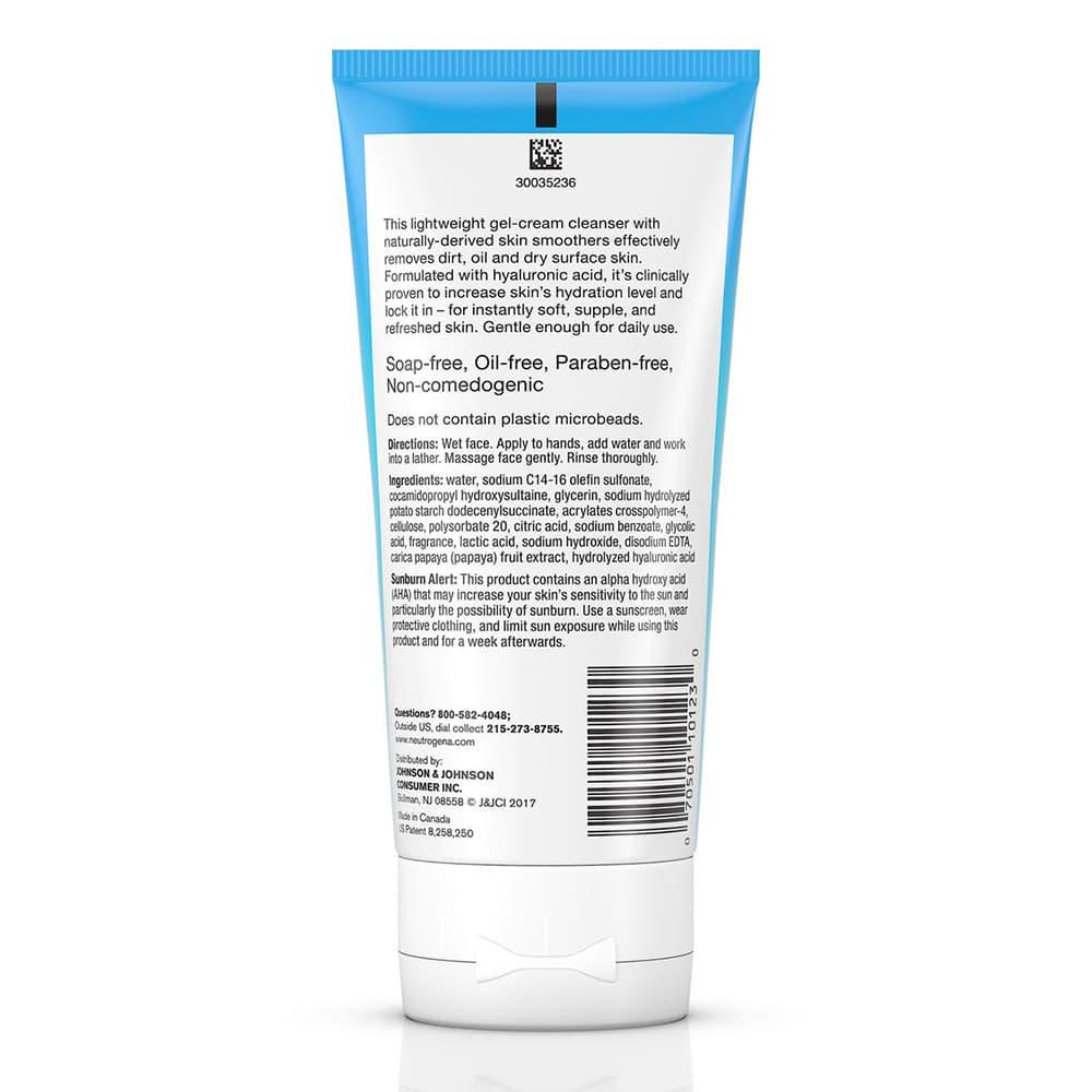 Sữa rửa mặt Neutrogena Hydro Boost Exfoliating Cleanser 141g