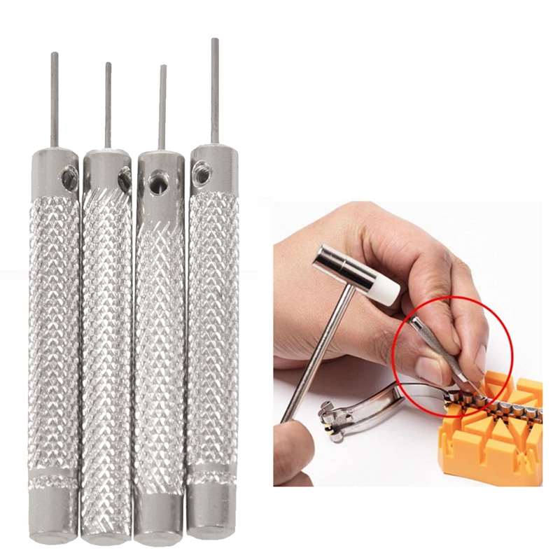 Roll Pin Punch Set with Storage Pouch,Smithing Punch Removing Repair  Tools,with Bench Block Pin Punches and Hammer 