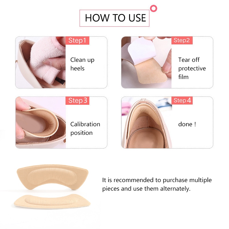 3Pairs Soft Foam Insoles High Heel Shoes Pad Heel Feet Stick Foot Pad Cushion Insoles Relieve Pain 5