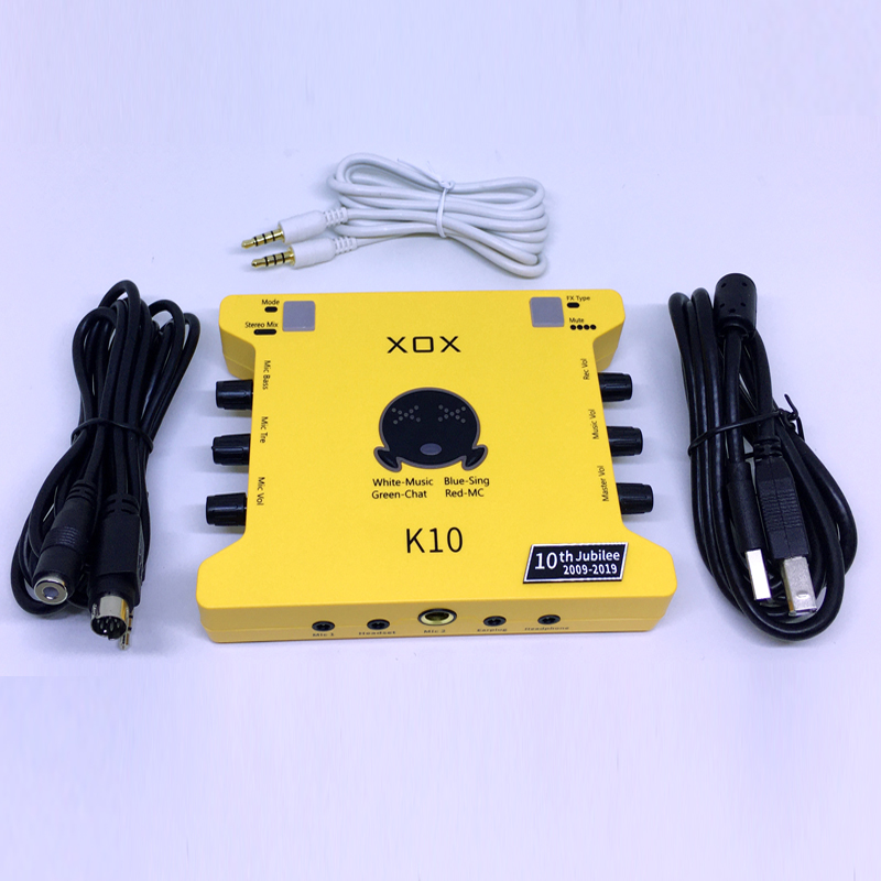 Sound card XOX K10 phiên bản - Soundcard nâng cấp mới nhất đến từ XOX