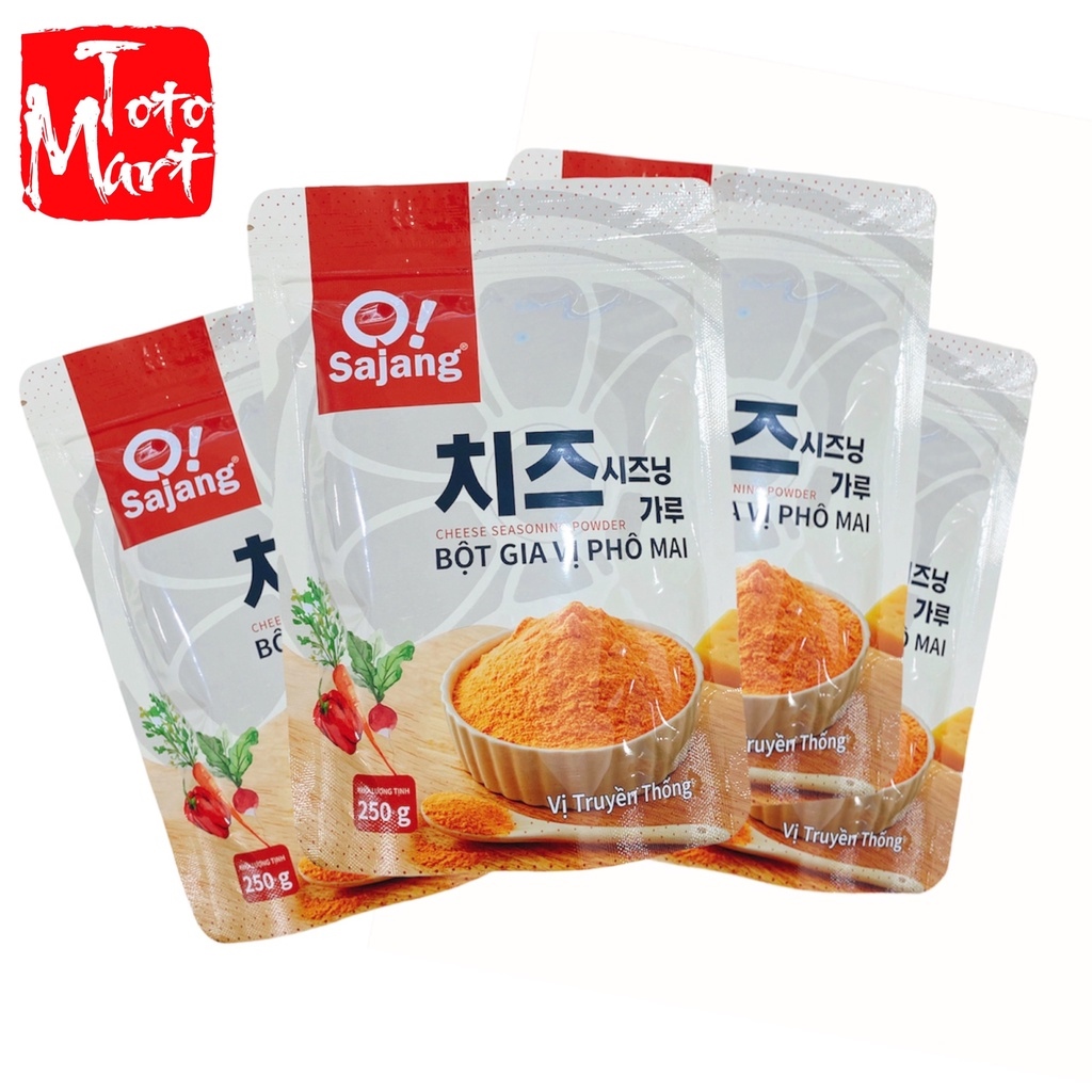 1kg bột phô mai o-sajang (màu cam béo thơm) hot sale 1