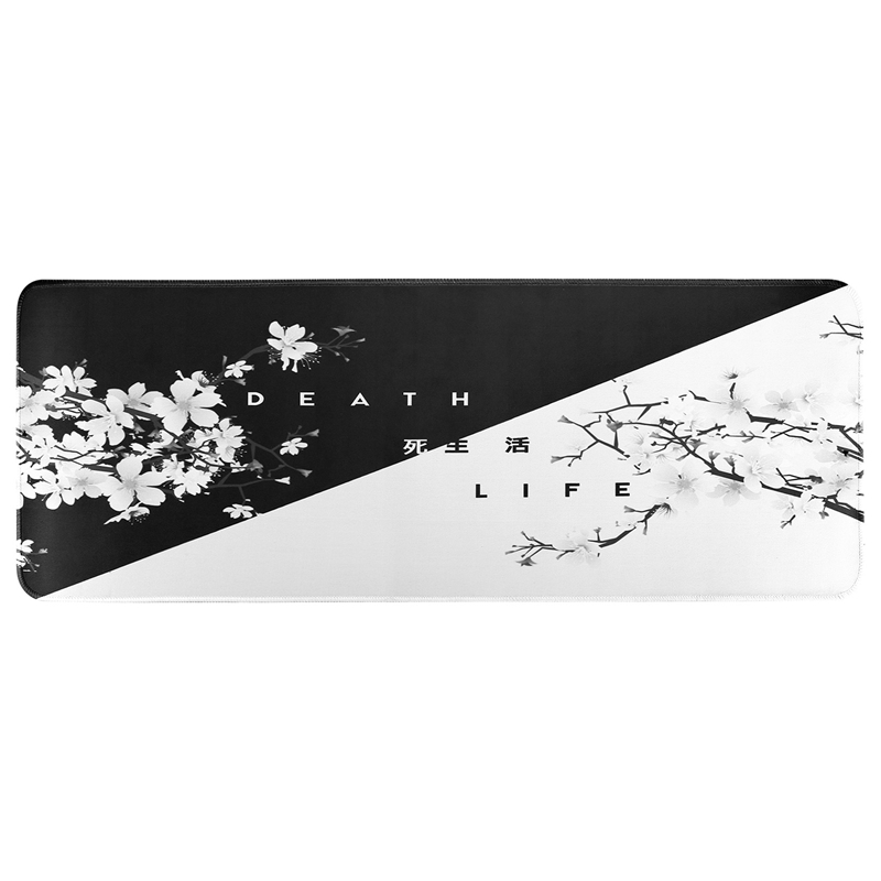 black and white desk pad