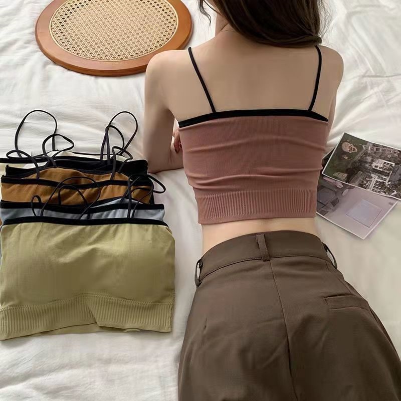 Han edition sports girl underwear female students show chest be small condole belt wrapped chest exposed them proof vest that wipe a bosom to wear outside 3