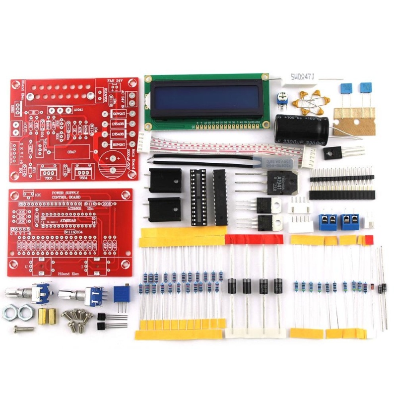 Bảng giá Mua 0-28V 0.01-2A Adjustable DC Regulated Power Supply DIY Kit LCD Display Short-circuit/Current-limiting Protection - intl