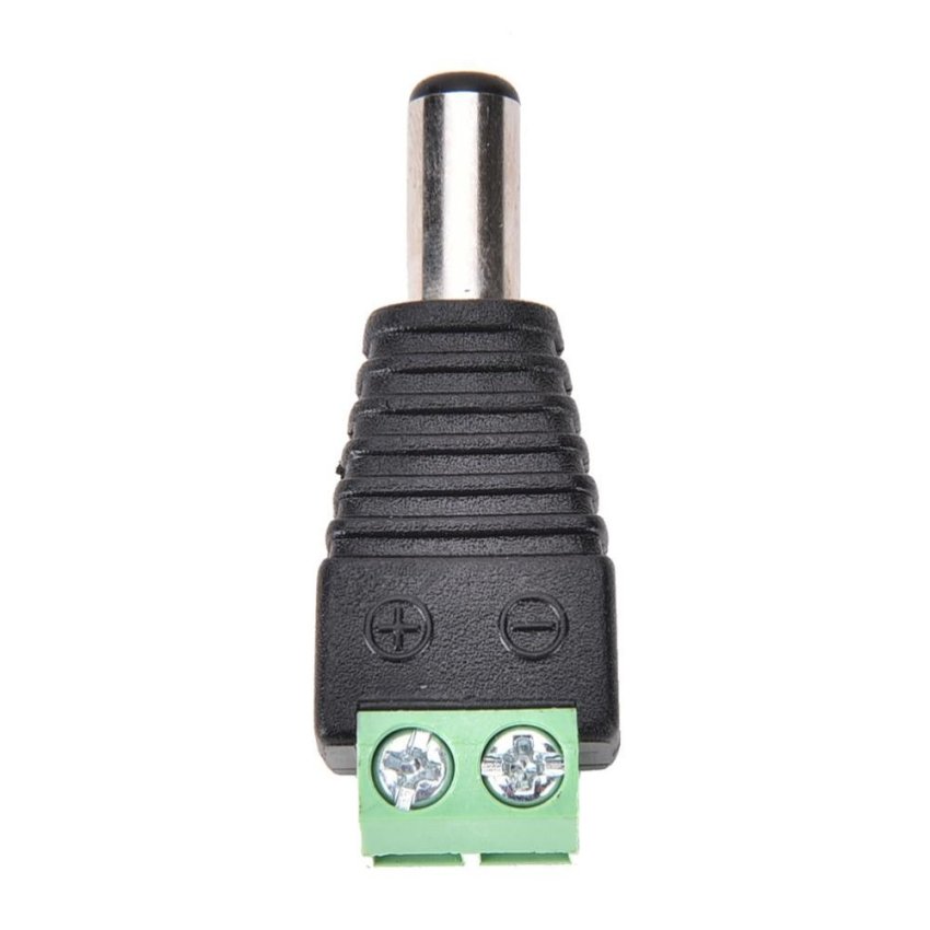 Hình ảnh 10pcs 5.5mm x 2.5mm CCTV camera DC Power Male Jack Connectors -intl