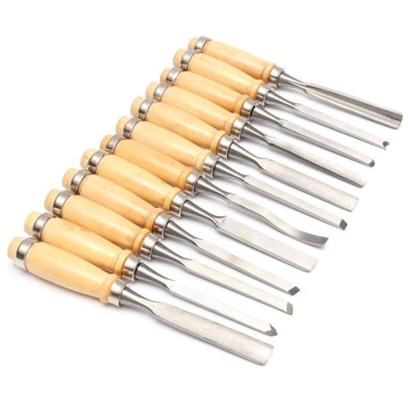 Mua 12Pcs Wood Carving Hand Chisel Tool Set Woodworking Professional Carft Gouges - intl