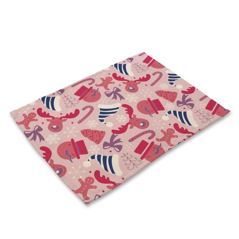 Bảng giá Mua 1PC Bowl Fork Placemat Mat Decoration Home Party Christmas Dining Table - intl
