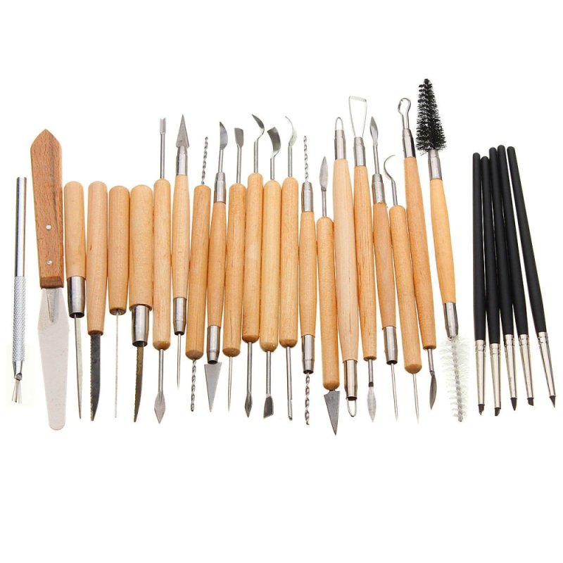 Mua 27PCS Flexible Silicone Rubber Shapers Clay Art Sculpting Fimo Modelling Hobby Tools - intl