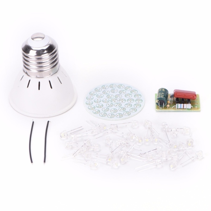 Bảng giá Mua 38 LEDs Lamps DIY Kits Electronic Suite Energy-Saving Lamps Suite 1 Set - intl