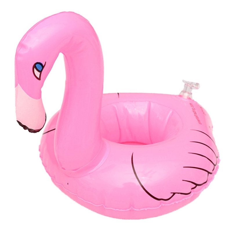 3Pcs Inflatable Flamingo Drink Can Holder Swimming Bath Beach Kid Toy New - intl