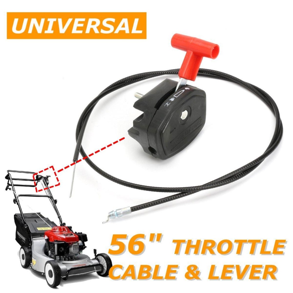 56'' Lawn Mower Throttle Cable Switch Lever Control Handle Kit for Lawnmower - intl