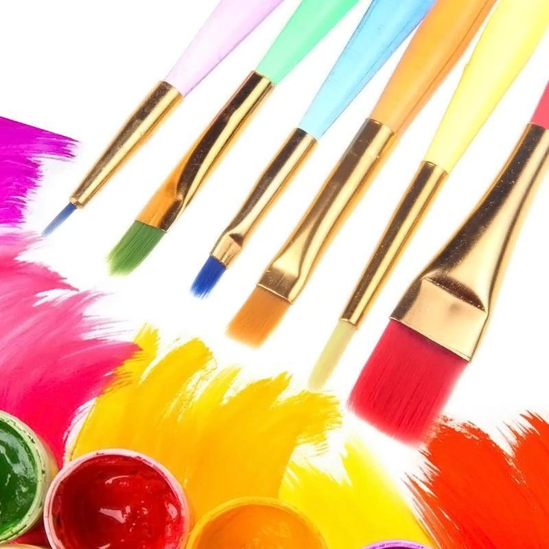 Mua 6 Pcs/lot Nylon Handle Paint Brush Set Drawing Painting Art Supplie
- intl