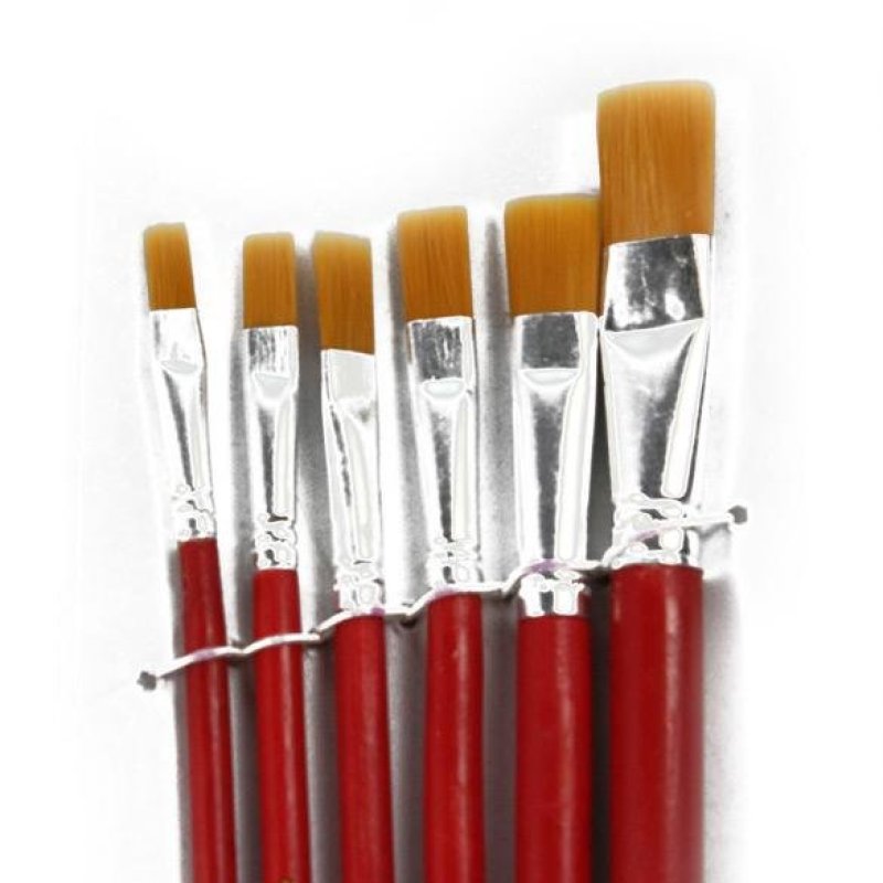 Mua 6 Red Bristles Paint Brushes For Artist Supplies - intl