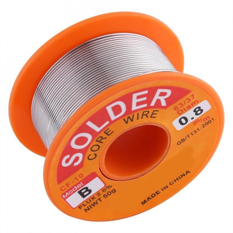 63/37 Rosin Core Solder Wire Flux 2% Tin Lead Solder Iron Welding Wire Reel (0.8mm) - intl